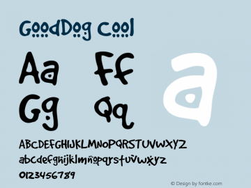 GoodDog Cool Altsys Fontographer 4.0.4 8/5/96 Font Sample