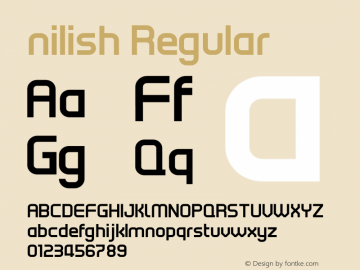 nilish Regular Designed by ahmet altun;com.myfonts.easy.ahmet-altun.nilish.nilish.wfkit2.version.3xaU图片样张