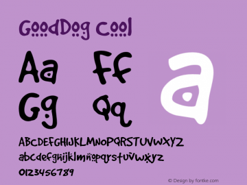GoodDog Cool Altsys Fontographer 4.0.4 2/26/96 Font Sample