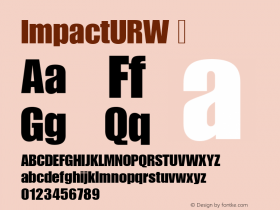 ImpactURW ☞ Version 1.10;com.myfonts.easy.urw.impact.t.wfkit2.version.3qpL Font Sample