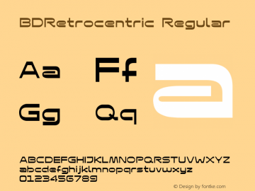 BDRetrocentric Regular Version 1.004;com.myfonts.typedifferent.bd-retrocentric.regular.wfkit2.3itG图片样张