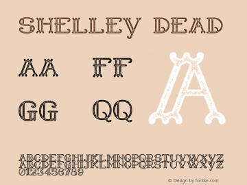 Shelley Dead Version 1.000 Font Sample