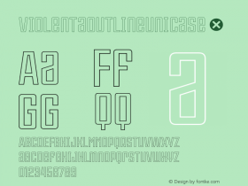 ViolentaOutlineUnicase ☞ Version 001.001 ;com.myfonts.easy.graviton.violenta.outline-unicase.wfkit2.version.4nCE Font Sample