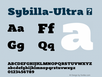 Sybilla-Ultra ☞ Version 2.950;com.myfonts.easy.karandash.sybilla.ultra.wfkit2.version.4nLZ图片样张