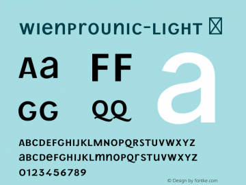 WienProUnic-Light ☞ Version 1.006;PS 001.006;hotconv 1.0.70;makeotf.lib2.5.58329;com.myfonts.easy.ekke-wolf.wien-pro.unic-light.wfkit2.version.4mEn Font Sample