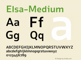 Elsa-Medium ☞ Version 1.000;com.myfonts.stereotypes.elsa.medium.wfkit2.3Eqw图片样张