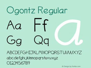 Ogontz Regular Unknown图片样张