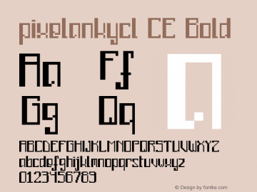 pixelankycl CE Bold 1.00 Font Sample