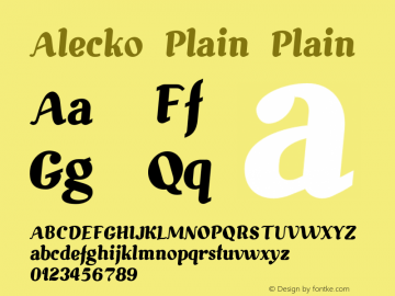 Alecko Plain Plain 001.000图片样张