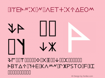 Lycian Monolith Medium Version 1.003 Font Sample