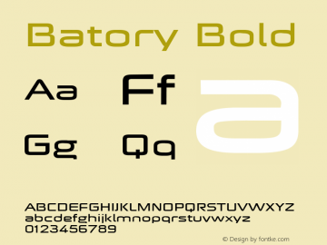 Batory Bold Fontographer 4.7 06­04­23 FG4M­0000001524;com.myfonts.easy.t4typography.batory.wide.wfkit2.version.2zSP Font Sample