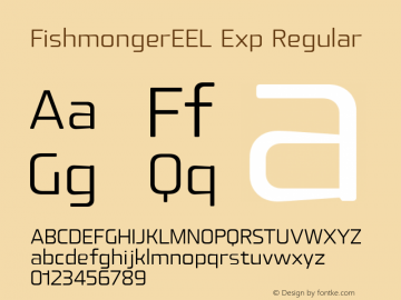 FishmongerEEL Exp Regular Version 1.001;com.myfonts.easy.suitcase.fishmonger.eel-plain.wfkit2.version.2ZQn Font Sample