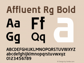 Affluent Rg Bold Version 2.000图片样张