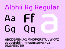 Alphii Rg Regular Version 2.000图片样张