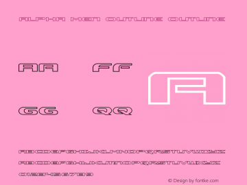 Alpha Men Outline Outline Version 1.0; 2014 Font Sample