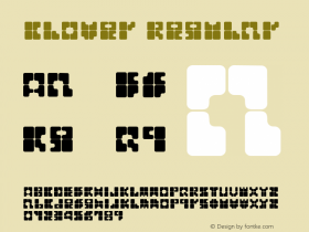 clover Regular Macromedia Fontographer 4.1J 98.12.27 Font Sample