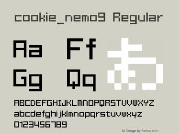 cookie_nemo9 Regular 1.0图片样张