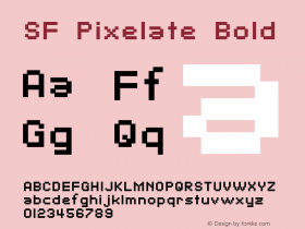 SF Pixelate Bold v1.0 - Freeware图片样张