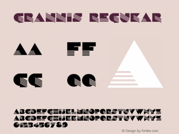 Grannis Regular Unknown Font Sample