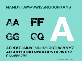 HandStampSwissRoughSans ☞ Version 001.001;com.myfonts.easy.typographicdesign.hand-stamp-swiss-rough-sans.regular.wfkit2.version.4o9E图片样张