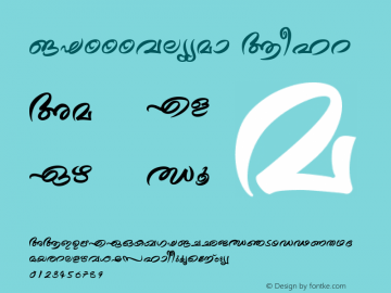 ML-TTTheyyam Bold 1.0 Fri Nov 13 23:25:02 1998 Font Sample