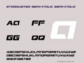 Starduster Semi-Italic Semi-Italic 002.100图片样张