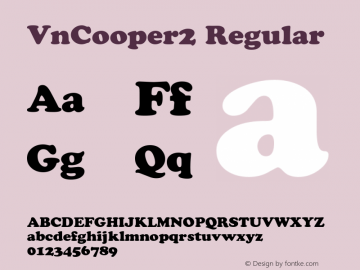 VnCooper2 Regular LH COMPUTER 3/2/97 Font Sample