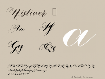 Nistiver ☞ Version 1.00 April 12, 2015, initial release;com.myfonts.easy.agasilva.nistiver.regular.wfkit2.version.4oaz图片样张