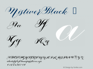 NistiverBlack ☞ Version 1.00 April 12, 2015, initial release;com.myfonts.easy.agasilva.nistiver.black.wfkit2.version.4oay图片样张