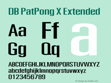 DB PatPong X Extended Version 3.100 2007图片样张