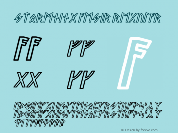 Stormning Aesir Regular Version 0.90 Font Sample