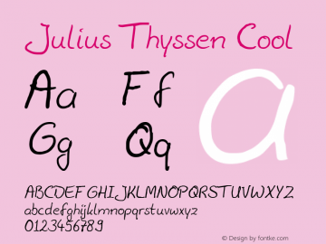 Julius Thyssen Cool Revision: DEC29图片样张