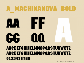 a_MachinaNova Bold 01.03 Font Sample