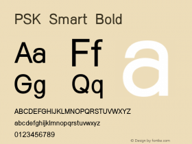 PSK Smart Bold Version 1.000 2006 initial release图片样张