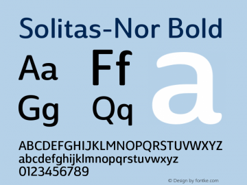 Solitas-Nor Bold 1.000;com.myfonts.easy.insigne.solitas.nor-regular.wfkit2.version.4oeA图片样张