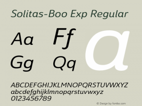 Solitas-Boo Exp Regular 1.000;com.myfonts.easy.insigne.solitas.ext-book-italic.wfkit2.version.4oee Font Sample