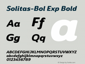 Solitas-Bol Exp Bold 1.000;com.myfonts.easy.insigne.solitas.ext-bold-italic.wfkit2.version.4oec Font Sample