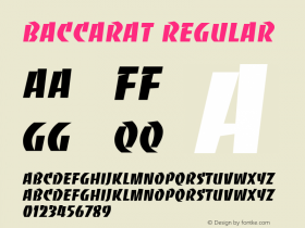 Baccarat Regular The WSI-Fonts Professional Collection图片样张