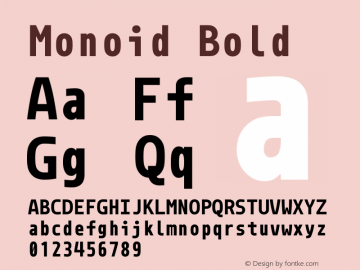 Monoid Bold Version 0.52图片样张