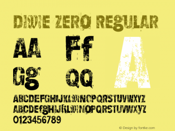 Dime Zero Regular Version 1.00 May 13, 2015, initial release图片样张