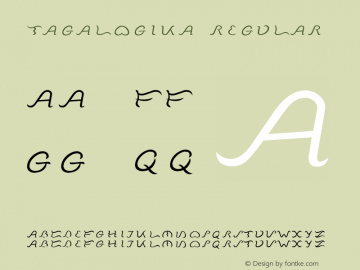 Tagalogika Regular Version 001.003 Font Sample