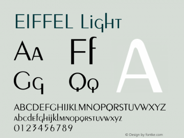 EIFFEL Light 1.0 Thu Jan 28 14:55:28 1993 Font Sample