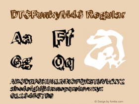 DTCFunkyM43 Regular Version 001.005 Font Sample