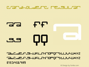 CardholderC Regular OTF 1.0;PS 001.000;Core 116;AOCW 1.0 161 Font Sample