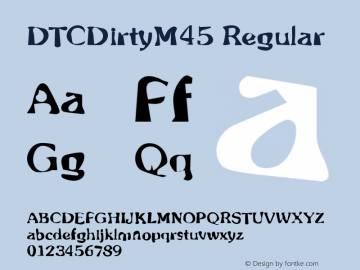 DTCDirtyM45 Regular Version 001.005图片样张