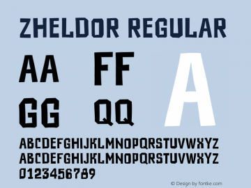 Zheldor Regular Version 001.001图片样张