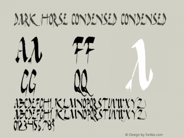 Dark Horse Condensed Condensed 1图片样张
