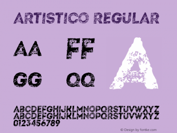 Artistico Regular Version 1.000;PS 001.001;hotconv 1.0.56 Font Sample