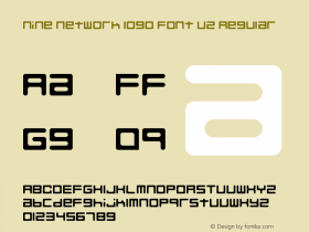 Nine Network logo font v2 Regular Version 1.0图片样张