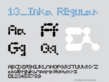 13_Inka Regular 0.1 9/30/2002 Font Sample